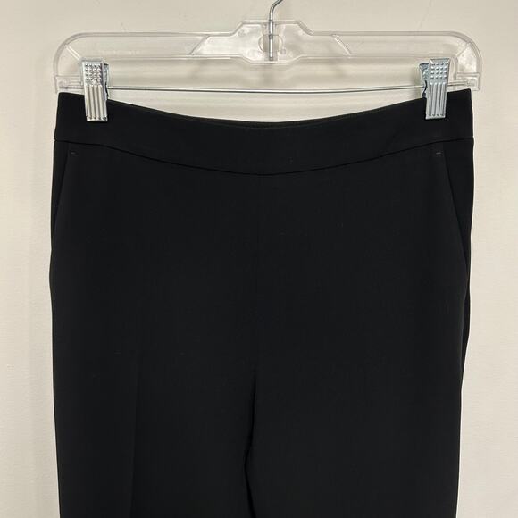 MaxMara Black High Waist Slit Hem Triacetate Pants Womens US 6 - Picture 3 of 7